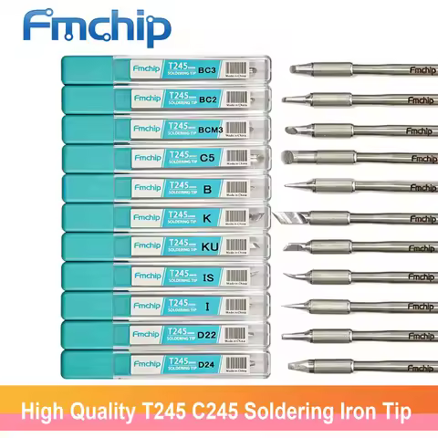 FMchip T245 C245 High Quality Soldering Tip 2.5Ω Resistance for T90B HS02A Soldering Iron Replace Ti