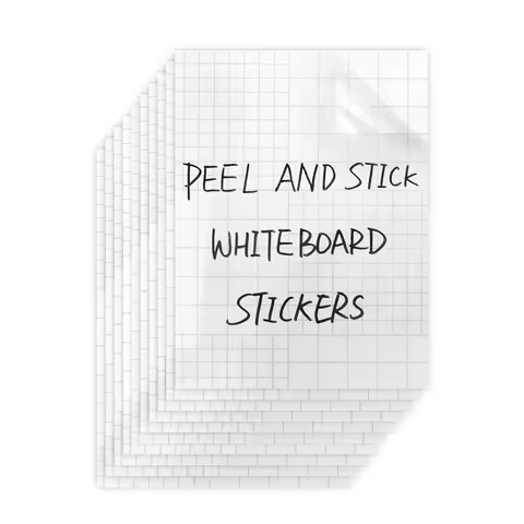 A4 Transparent Glossy Writing Film Whiteboard Stickers Wipeable Reusable 5pcs Clear Dry Erase Board 