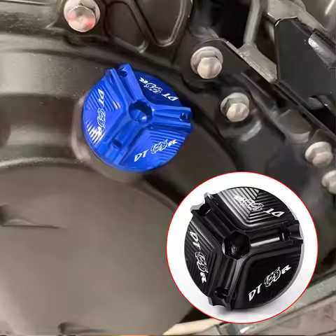 Motorcycle Accessories CNC Engine Oil Filler Cap Oil Plug Cover For YAMAHA DT125R DT125RR DT125 R DT