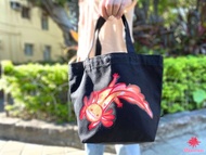 【禮物首選】六角恐龍Hobby黑色帆布便當