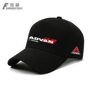 JDM modification Yokohama Advan wheel hub duckbill cap AD08R tire AD09 sunshade baseball cap