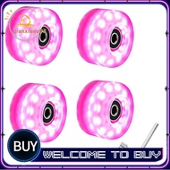 4 Roller Skate Wheels 58mm X 32mm  Quad Roller Roller Skate Wheels with Wrench Outdoor Light Up Whee