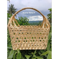 Bamboo Woven Basket 30x15x20cm Multipurpose Container