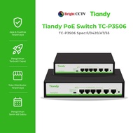 Tiandy Switch PoE TC-P3S06 F/0420/AT/55 6 CHANNEL + 2uplinks