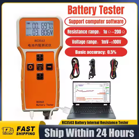 RC3563 Battery Voltage Internal Resistance Tester High-precision Trithium Lithium Iron Phosphate 186