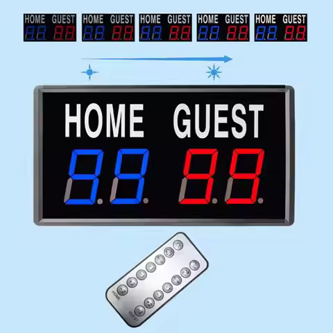 Electronic Scoreboard Soccer Referee Mini Digital Scoreboard Score Board Score for Outdoor Cornhole 