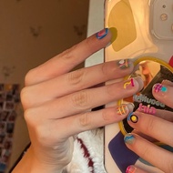 Ohaya Embossed 3D Nail Art Sticker Cute bear flower art 5d nail sticker