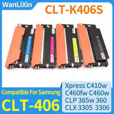 CLT-K406S Compatible Toner Cartridge CLT-406 for Samsung Xpress C410w C460fw C460w CLP 365w CLP-360 