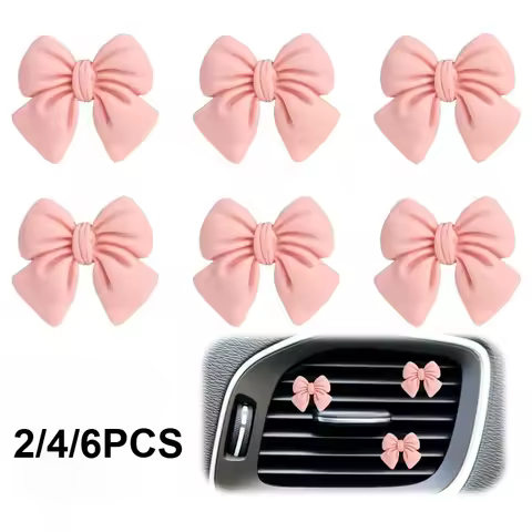 Pink Bow Car Air Freshener Coquette Cute Girly Car Decor Accessories Interior Aesthetic Car Decorati