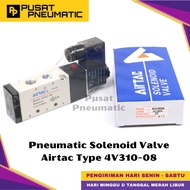 4V310-08 Pneumatic Solenoid Valve Airtac 4V 310-08 Solenoid Valve Switch Airtac 5/ 2 Way Single Coil