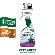 Vets Best Flea & Tick Cat & Home Spray 945ml | Safe Effective Natural Solution