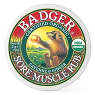 Badger - Sore Muscle Rub, Cayenne Pepper and Ginger, Organic Sore Muscle Rub, Warming Balm, Muscle R