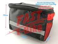 (สต๊อกในไทย) อะไหล่จักรยานไฟฟ้า Sport Waterproof Bicycle Handlebar Bag Front Tube Bag Size:200x150x120mm