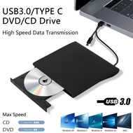 2in1 USB3.0บางเฉียบภายนอกดีวีดี RW CD Writer ไดรฟ์อ่านเครื่องเล่นออปติคอลไดรฟ์สำหรับแล็ปท็อปพีซี DVD Burner DVD portatil