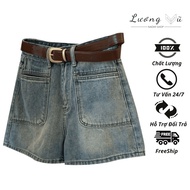 Shorts NAOMI women's Jeans with unique design with 2 front pockets, youthful and trendy colors QS247