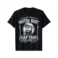 Kapten Bot Motor Lucu Berperahu Motorboating T-Shirt Tasik Dengan Rekaan Pemindahan Haba Tempatan Am