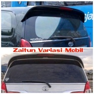 Rear spoiler kijang innova luxury with 2005-2015 abs plastic lights