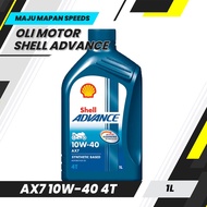 Shell advance AX7 10W-40 4T 1liter Oil/advance Motorcycle Oil/advance 1liter Oil