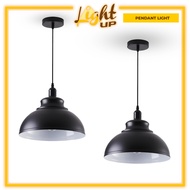 2 PIECES Vintage Industrial Wind Chandelier Bar Counter Loft Creative Cool Single-head Iron Art Pot