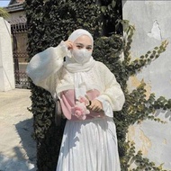 OUTER YURA RAJUT BALON CROP TOP KNITWEAR / Sweater Rajut Premium / OOTD KOREAN STYLE WANITA KEKINIAN