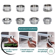 GD Water Filter Adapter, With Washer 18/20/22/24mm To 22mm Faucet Adapter Set,  Metal Tap Aerator Co