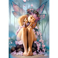 DIY Diamond Embroidery, Round Full Diamond beads The butterfly fairy. rhinestone Diamond painting diamond painting cross stitch,beads