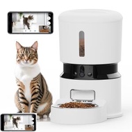 全城熱賣 - 雙攝影頭智能寵物餵食器 貓狗碗 糧機 自動投餵機 定時定量APP遠端投餵 雙向語音視訊餵食機