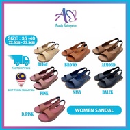 AIMILY Women Cross Flat Sandals For Women | Sandals Selipar Perempuan | Flat Selipar Wanita 8668