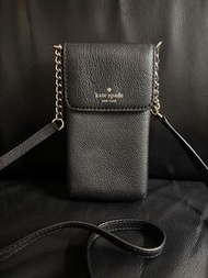 Kate spade 黑色袋 手機袋 斜孭袋 卡包 可放iphone pro max