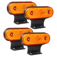 4Pcs 12V 24V 20 LED Car Truck Side Marker Light Rear Tail Light Accessories for RV Trailer Lorry Pickup Boat YWTG