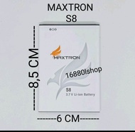 Baterai maxtron S8 / S8 Plus  (8,5cm * 6cm) Maxtron S8 2020 Batre Batere ori