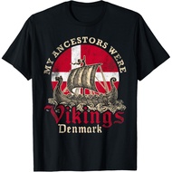 New Limited Danish Denmark Viking Ship Flag T-Shirt