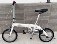 名牌Dahon dove 14吋鋁合金摺車，升級加長打氣筒座管五瓜大餅，可調節高度適合適合大人小童