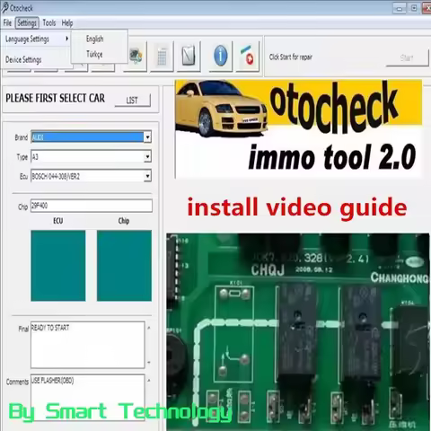 Immo Software Otochecker 2.0 OTO Checker Cleaner Advanced Immo Repair System for Immobilizer Otochec