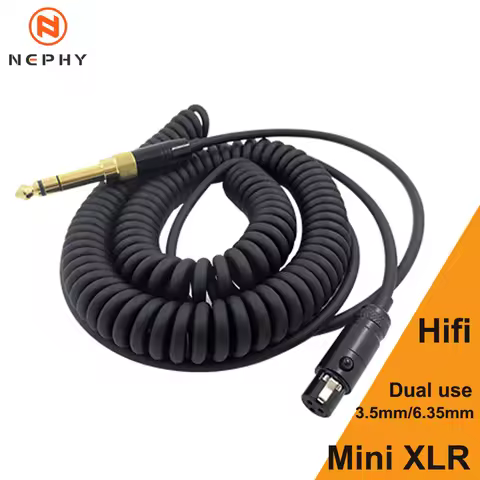 3.5mm To Mini XLR Female Stereo Audio Cable TRS 6.35mm To 3 Pin Cannon MiniXLR Headphones Cord For A