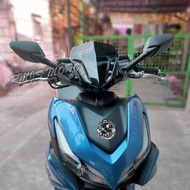 AEROX 2021 V2 and V1VISOR WINDSHIELD SET with side mirror