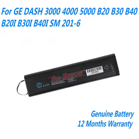 Original 11.1V SM201-6 Rechargeable Battery For GE DASH 3000 4000 5000 B20 B30 B40 B20I B30I B40I SM