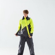 終結者斜開專利兩件式風雨衣-螢光黃