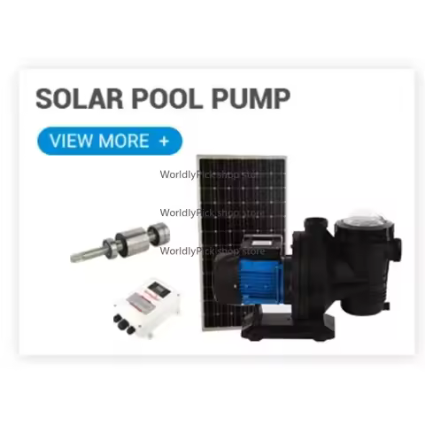Solar Pool Pump 550W 900W 1200W with Solar Panels Brushless Submersible Swimming Pool Pump Equipment