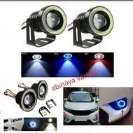 Lampu Led Foglamp Mobil KARIMUN GS KOTAK Angel Eyes 89MM ORIGINAL