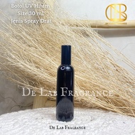botol parfum uv 30 ml drat hitam//botol parfum kaca bulat hitam glossy