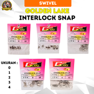 Interlock Snap ITS Peniti Kail Pancing Golden Lake Model Kancing