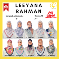 LeeyanaRahman Scarves Tudung Bawal printed Ironless Cotton Voile Bidang 45 Surprise Primadonna travel friendly