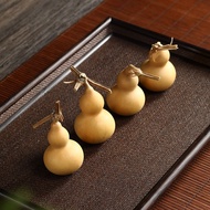 [Fortune Destiny] Feng Shui Wu Lou Hu Lu Gourd Calabash Natural Hu Lu Decoration (5cm-8cm) 风水葫芦摆件带龙头