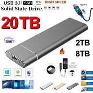 20TB External Hard Drives 2TB Mobile Solid State Drive USB 3.1 Data Storage 8TB Portable Hard Disk