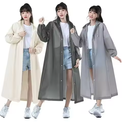 Hooded Rain Coat Women Men Impermeable Thickened Waterproof Raincoat Tourism Outdoor Hiking Raincoat
