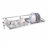 Kệ chén 1 tầng inox 304 - Kệ chén bát bắt vít treo tường 100% Inox 304 (kệ chén 02)