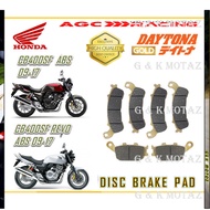 HONDA DISC BRAKE PADS CB400 SUPER 4 ABS 09 - 17 , CB400SF ABS 09 - 17 , CB400SF REVO ABS 09 - 17 GOL
