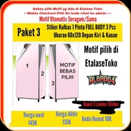 SAVING PACKAGE 3 FULLbody 1 Door Refrigerator Stickers 3 Sheets