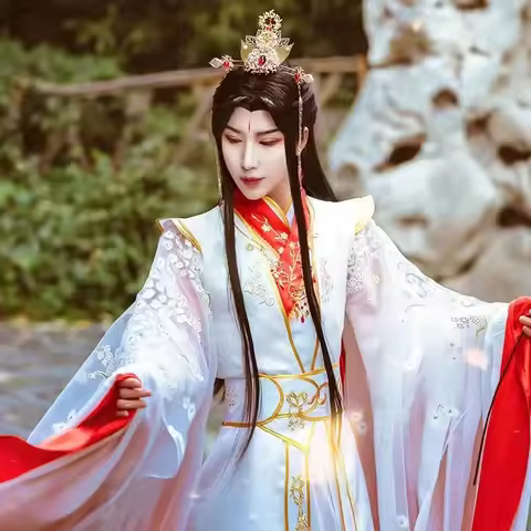 Heavenly Officials Bless The Crown Prince Joy God Xie Lian Cos Feather Que Peacock Cosplay Costume H